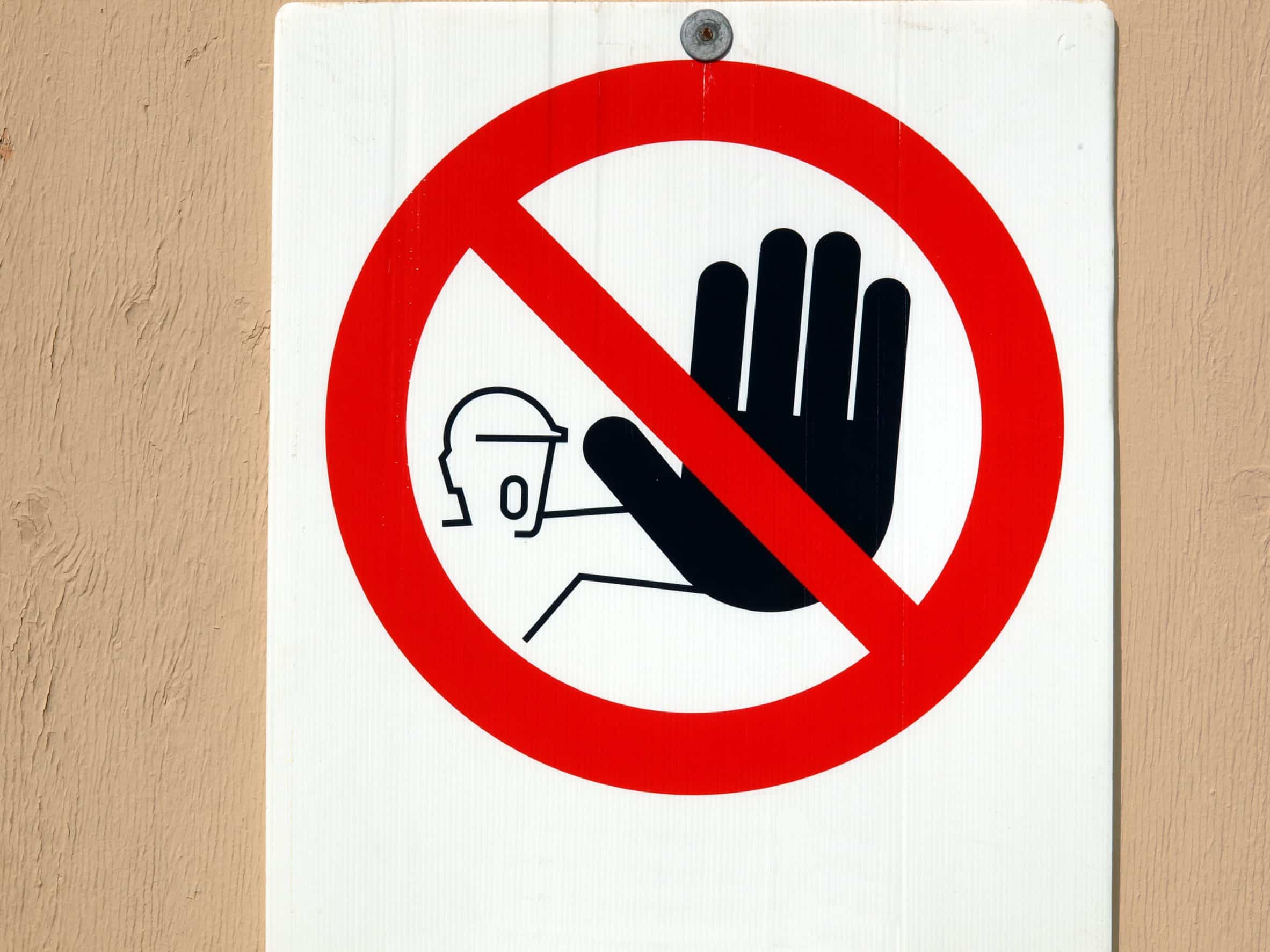 No entry sign